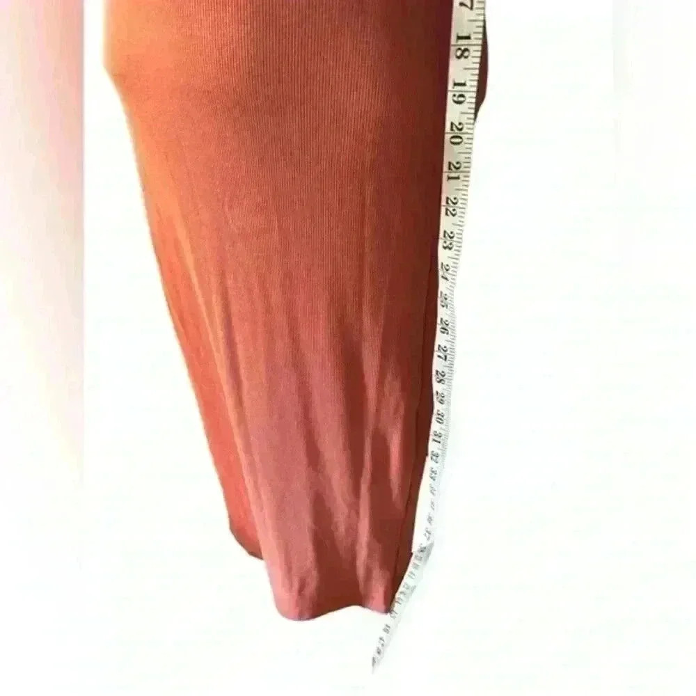 Primark Coral Rubbed Short‎ Sleeve Andre Dress, US 6 - Picture 5 of 8